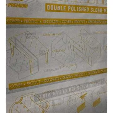 Mybecca Clear Marine Vinyl 54" -8 Gauge 5 Yards Sold by Roll