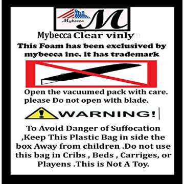 Mybecca Clear Marine Vinyl 54" -8 Gauge 5 Yards Sold by Roll