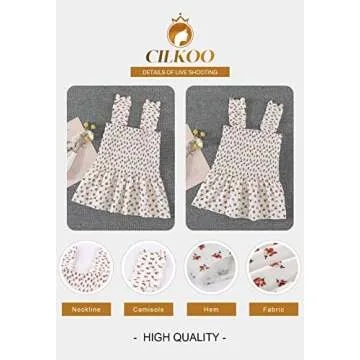 CILKOO Women's Frill Smocked Crop Tank Top for Summer Style