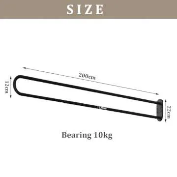 Partition Curtain Rod - U-Shaped Room Divider for Privacy