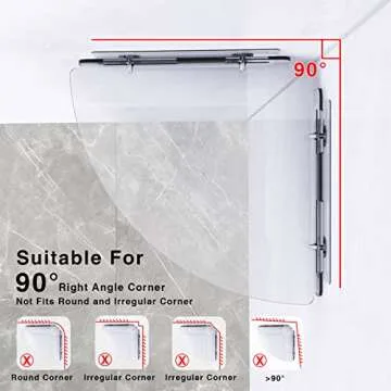 Acrylic Bathroom Shelf Organizers for Tidy Spaces