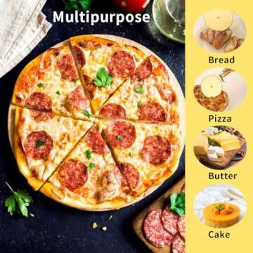 Berglander Gold Titanium Pizza Cutter for Effortless Slicing