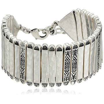 Lucky Brand Silver-Tone Statement Link Bracelet