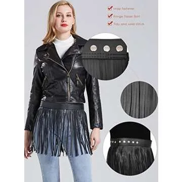 Women Fringe Tassel Skirt Belt for Party & Dance