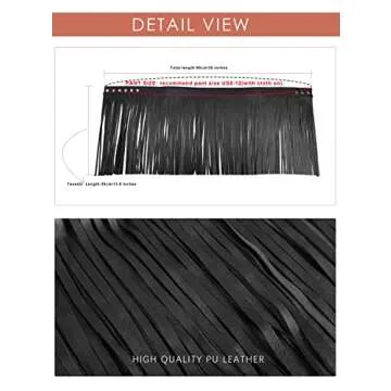 Women Fringe Tassel Skirt Belt for Party & Dance