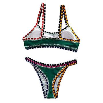 CYYNO Women's Hand-Knitted Upscale Bikini Swimsuit