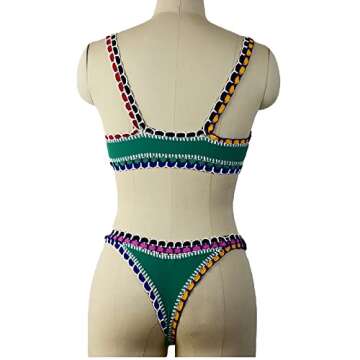 CYYNO Women's Hand-Knitted Upscale Bikini Swimsuit