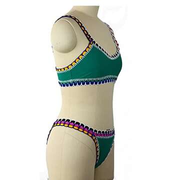 CYYNO Women's Hand-Knitted Upscale Bikini Swimsuit