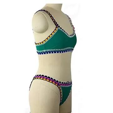 CYYNO Women's Hand-Knitted Upscale Bikini Swimsuit