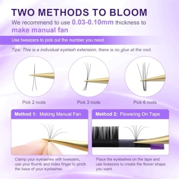 NAGARAKU Individual Eyelashes - Premium Quality Eyelash Extensions 0.05mm