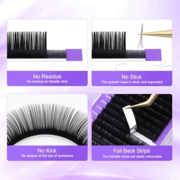 NAGARAKU Individual Eyelashes - Premium Quality Eyelash Extensions 0.05mm