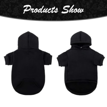 KOOLTAIL Soft Warm Dog Hoodie with Leash Hole & Pocket