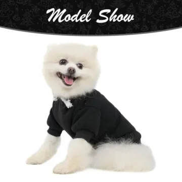 KOOLTAIL Soft Warm Dog Hoodie with Leash Hole & Pocket