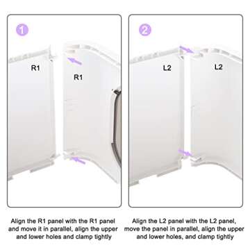 RIZZARI Millions Sold Wordwide Cat Litter Box, Large Top Entry Anti-Splashing Litter Box with Lid, Enclosed Plastic Litter Box with Handy Litter Scoop, Drawer Type Toilet Easy Cleaning (Carbon Black)