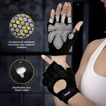 Viomir Workout Gloves for Weight Lifting and Gym Use