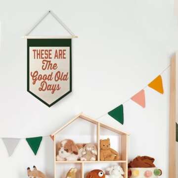 Stylish Qpenm Hanging Wall Canvas Quote Banner