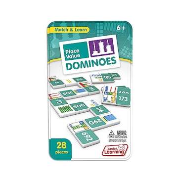 Junior Learning Place Value Dominoes Educational Action Games