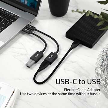 Syntech USB C to USB Adapter, 2 Pack USB C to USB3,USB Type C to USB,Thunderbolt 3 to USB Female Ada...