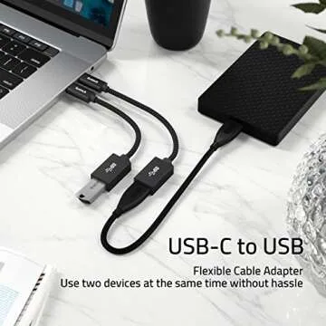 Syntech USB C to USB Adapter, 2 Pack USB C to USB3,USB Type C to USB,Thunderbolt 3 to USB Female Ada...