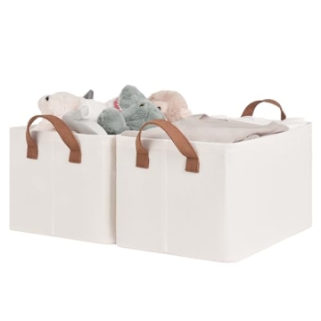 StorageWorks Large Fabric Storage Bins with Metal Frame
