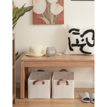 StorageWorks Large Fabric Storage Bins with Metal Frame