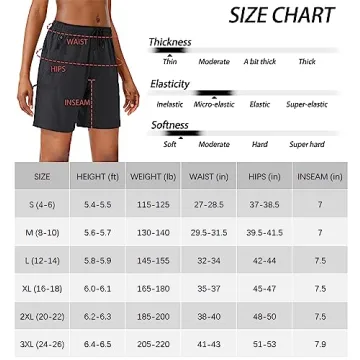 SANTINY Women's Lightweight Quick Dry Cargo Shorts