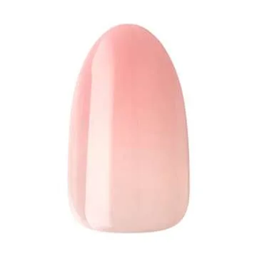 KISS LoveShackFancy x imPRESS Press-On Manicure Limited Edition, Style "Blushing Lavender" Medium Almond Pink Press-On Nails, Includes Prep Pad, Mini Nail File, Cuticle Stick, & 30 Fake Nails