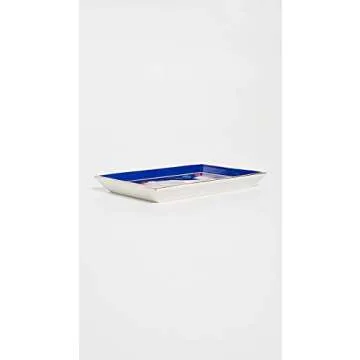 Blue Gold Rectangle Tray by Jonathan Adler - Stylish Home Decor