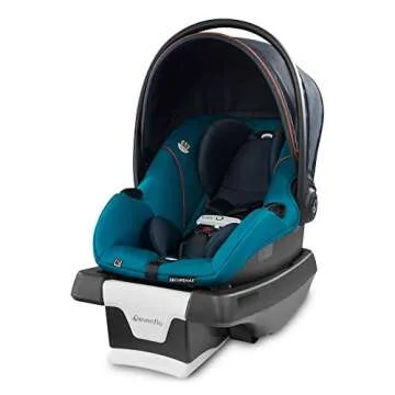 Evenflo Gold, SensorSafe Shyft Smart Modular Travel System - SecureMax Smart Infant Car Seat,Six Different Modes, Syncs with SensorSafe App, 3-Position Recline, Fits Babies 4-35 Pounds, Sapphire Blue