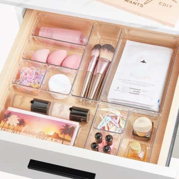 Vtopmart Clear Drawer Organizers Set for All Spaces