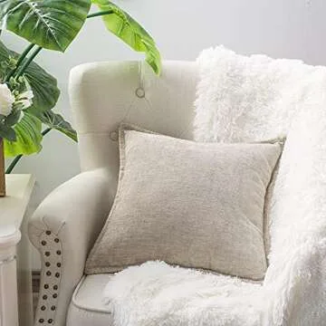 CaliTime Decorative Couch Throw Pillow Covers 20x20 Inches