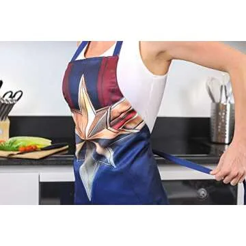 Captain Marvel Kitchen Apron for Cooking and Baking