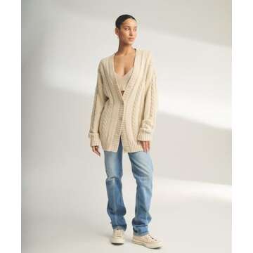 Shop NAADAM Women Cafe Cashmere Cardigan - Ecru