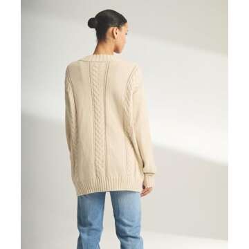 Shop NAADAM Women Cafe Cashmere Cardigan - Ecru