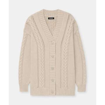Shop NAADAM Women Cafe Cashmere Cardigan - Ecru