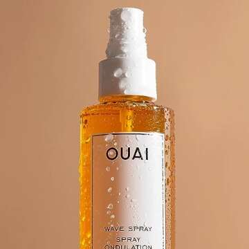 OUAI Travel-Size Hair Care Bundle - Leave-In Conditioner + Wave Spray - Hair Styling Products for Frizz Control, Volume, Texture, and Added Hair Shine (2 Count, 1.5 Oz/ 1.7 Oz)