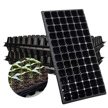 IUMÉ 10-Pack Seed Starter Kit, 72 Cell Seedling Trays Gardening Germination Plastic Plant Growing T...