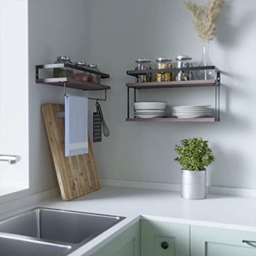 Shop RICHER HOUSE 2+1 Tier Rustic Floating Shelf Set Today!