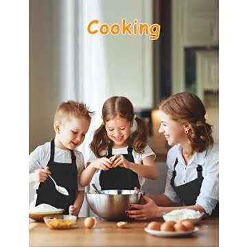 IAGBIBUI 12 Pack Kids Aprons Bulk with 2 Pockets Adjustable Chef Art Apron Kids Painting Aprons for Cooking Baking Crafting Grilling for Boys Girls Age 6-13 Years(Black)