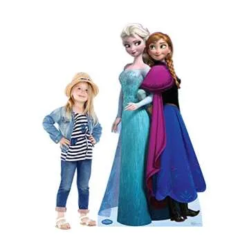 Elsa & Anna Life Size Cardboard Cutout - Disney Frozen