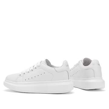 NewEndostar Women's Fashion Sneakers,Vibration Height Increase Shoes Lightweight Comfortable Casual Skateboarding Walking Shoes FullWhite 8