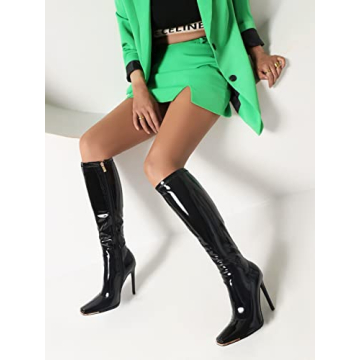 Stylish Sun Gurg Women’s Knee High Patent Boots