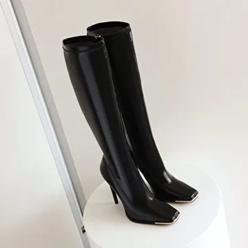 Stylish Sun Gurg Women’s Knee High Patent Boots