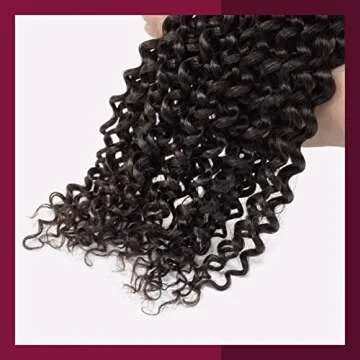 Starlet Virgin Human Hair Water Bulk Extensions for Micro Braiding, 20 Inch, 200g, 4 Bundles, Natural Color