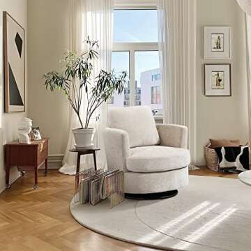 Stylish Swivel Accent Chairs Set for Small Spaces