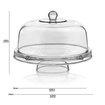 Libbey Selene 6 in 1 Cake Stand & Bowl