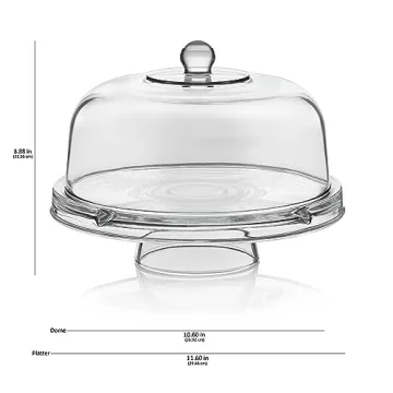 Libbey Selene 6 in 1 Cake Stand & Bowl