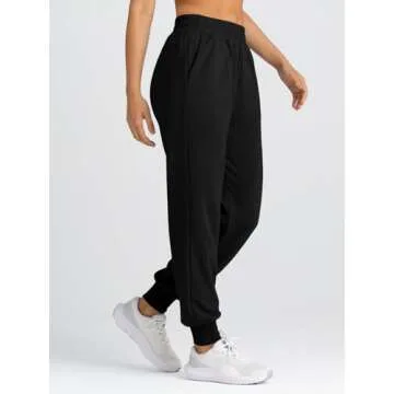 Yovela Sweatpants Women Baggy High Waisted Sweat Pants Fall Clothes Casual Joggers Y2k Aesthetic 2024 2025 Winter Spring Fashion Trendy Warm Outfits Cute Comfy Tall Trousers with Pockets Black XL