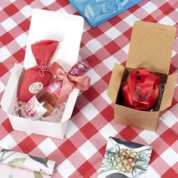 ValBox 4x4x4 Brown Gift Boxes for Crafting & Gifting