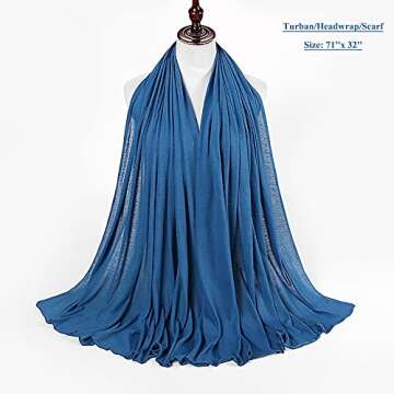 Harewom Headscarf: Soft & Stretchy Jersey Turban Hair Wrap for Women